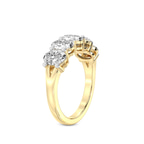 14kt Yellow Gold Portia Oval Lab Diamond Anniversary Band (1/2 Ct. Tw.) left