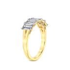 9ct Yellow Gold Thalia Emerald Lab Diamond Anniversary Band (1 Ct. Tw.) left