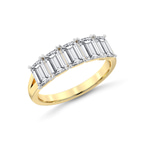9ct Yellow Gold Thalia Emerald Lab Diamond Anniversary Band (1 Ct. Tw.) right