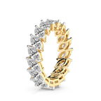 9ct Yellow Gold Milani Marquise Lab Diamond Eternity Ring (3 Ct. Tw.) left