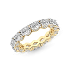 9ct Yellow Gold Kendall Oval Milgrain Lab Diamond Eternity Ring (3 Ct. Tw.) right