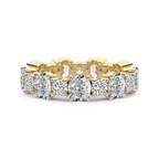 10kt Yellow Gold Mariah Oval & Round Lab Diamond Eternity Ring (7 Ct. Tw.) front image