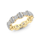10kt Yellow Gold Mariah Oval & Round Lab Diamond Eternity Ring (7 Ct. Tw.) right