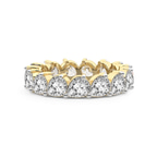 10kt Yellow Gold Danna Pear Lab Diamond Eternity Ring (5 Ct. Tw.) front image