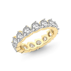10kt Yellow Gold Danna Pear Lab Diamond Eternity Ring (5 Ct. Tw.) right