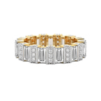 10kt Yellow Gold Jordan Baguette Lab Diamond Eternity Ring (6 Ct. Tw.) front image