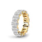 10kt Yellow Gold Jordan Baguette Lab Diamond Eternity Ring (6 Ct. Tw.) left