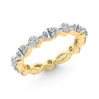 9ct Yellow Gold Kenzie Marquise & Round Lab Diamond Eternity Ring (2 Ct. Tw.) right