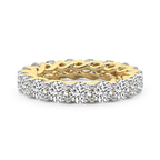 10kt Yellow Gold Meadow Round Crisscross Lab Diamond Eternity Ring (5 Ct. Tw.) front image