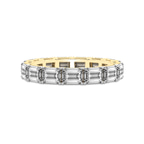 14kt Yellow Gold Maven Emerald Lab Diamond Eternity Ring (3 Ct. Tw.) front image