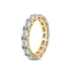 14kt Yellow Gold Maven Emerald Lab Diamond Eternity Ring (3 Ct. Tw.) left