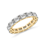 14kt Yellow Gold Maven Emerald Lab Diamond Eternity Ring (3 Ct. Tw.) right