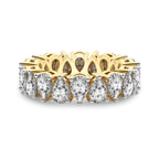9ct Yellow Gold Fable Pear Lab Diamond Eternity Ring (4 Ct. Tw.) front image