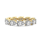 9ct Yellow Gold Lily Pear Lab Diamond Eternity Ring (2 Ct. Tw.) front image