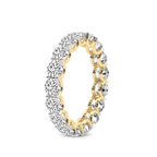 9ct Yellow Gold Neveah Round Lab Diamond Eternity Ring (3 Ct. Tw.) left