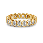 14kt Yellow Gold Clara Oval Bezel Lab Diamond Eternity Ring (3 Ct. Tw.) front image
