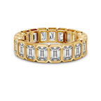 14kt Yellow Gold Vera Emerald Bezel Eternity Lab Diamond Ring (3 Ct. Tw.) front image