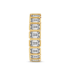 14kt Yellow Gold Vera Emerald Bezel Eternity Lab Diamond Ring (3 Ct. Tw.) left