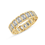 14kt Yellow Gold Vera Emerald Bezel Eternity Lab Diamond Ring (3 Ct. Tw.) right