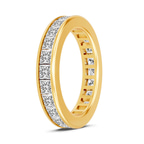 14kt Yellow Gold Channel Set Princess Lab Diamond Eternity Ring (2 Ct. Tw.) left