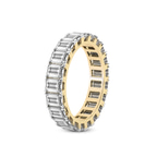 14kt Yellow Gold Riley Emerald Lab Diamond Eternity Ring (4 Ct. Tw.) standing product image one
