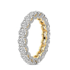 10kt Yellow Gold Reona Round Lab Diamond Eternity Ring (3 Ct. Tw.) standing product image one