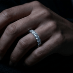 10kt Yellow Gold Reona Round Lab Diamond Eternity Ring (3 Ct. Tw.) model image two