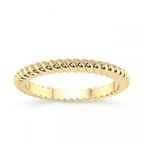 9ct Yellow Gold Lupe Twist Wedding Band front image
