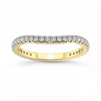 9ct Yellow Gold Zea Wedding Band (1/3 Ct. Tw.) front image