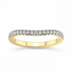 9ct Yellow Gold Sora Wedding Band (1/4 Ct. Tw.) front image