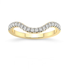 9ct Yellow Gold Tye Wedding Band (1/4 Ct. Tw.) front image