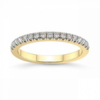 9ct Yellow Gold Liv Wedding Band (1/4 Ct. Tw.) front image