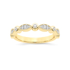 9ct Yellow Gold Rosa Wedding Band (1/6 Ct. Tw.) front image
