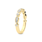 9ct Yellow Gold Rosa Wedding Band (1/6 Ct. Tw.) left