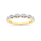 9ct Yellow Gold Rina Wedding Band (1/5 Ct. Tw.) front image