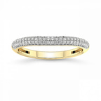 9ct Yellow Gold Lea Wedding Band (1/5 Ct. Tw.) front image
