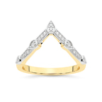 9ct Yellow Gold Paxe Wedding Band (1/8 Ct. Tw.) front image