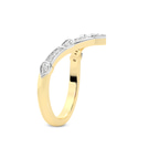 9ct Yellow Gold Paxe Wedding Band (1/8 Ct. Tw.) left