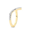 9ct Yellow Gold Dulce Wedding Band (1/4 Ct. Tw.) left