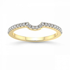 9ct Yellow Gold Aya Wedding Band (1/3 Ct. Tw.) front image