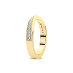10kt Yellow Gold Clmence Wedding Band (1/10 Ct. Tw.) left