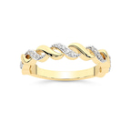 9ct Yellow Gold Aveline Wedding Band (1/10 Ct. Tw.) front image