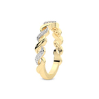 9ct Yellow Gold Aveline Wedding Band (1/10 Ct. Tw.) left