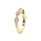 9ct Yellow Gold Floriane Wedding Band (1/4 Ct. Tw.) left