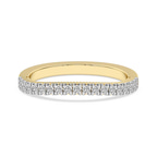 9ct Yellow Gold Vivre Wedding Band (1/4 Ct. Tw.) front image