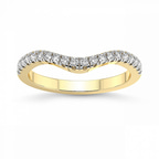 9ct Yellow Gold Ari Wedding Band (1/4 Ct. Tw.) front image