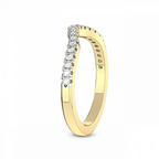9ct Yellow Gold Ari Wedding Band (1/4 Ct. Tw.) left