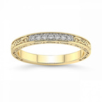 18kt Yellow Gold Nell Wedding Band (1/10 Ct. Tw.) front image