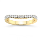 9ct Yellow Gold Keva Wedding Band (1/4 Ct. Tw.) front image