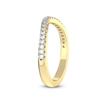 9ct Yellow Gold Keva Wedding Band (1/4 Ct. Tw.) left